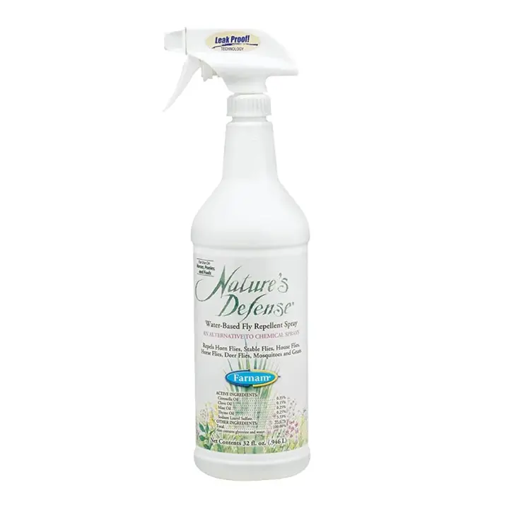 NATURE’S DEFENSE® 946 ml tonificante y acondicionador natural del pelo y la piel para caballos Vetnova - 1