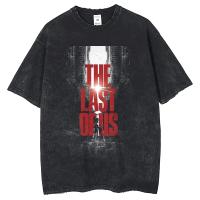 Camiseta De Algodón Harajuku Punk Para Hombre Con Patrón De the Last of Us Estampado Retro Cuello Redondo Manga Corta Lavada - details 3