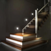 Lámpara De Noche LED Sensor Magnético Doble Sensor Infrarrojo Ahorradora De Energía Lámpara De Pared Para Armario Y Piso - details 6