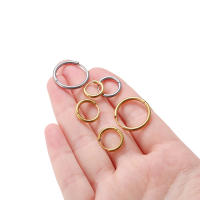 Aros De Oído De Acero Inoxidable 6pcs Para Mujeres Y Hombres Joyería De Moda Punca Hiphop Enchufes De Oído Color Oro Platinado - details 15