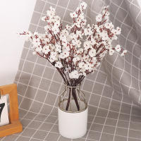 Decoración De Vaso Para Sala De Estar Y Cocina Con Flores Artificiales De Seda Gypsophila 5 Ramas Adorno Para Navidad Y Boda - details 3