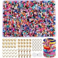Kit De Abalorios De Arcilla Polimérica 6MM Colores Arcoíris Para Fabricación De Pulseras Y Collares Accesorios DIY - details 6