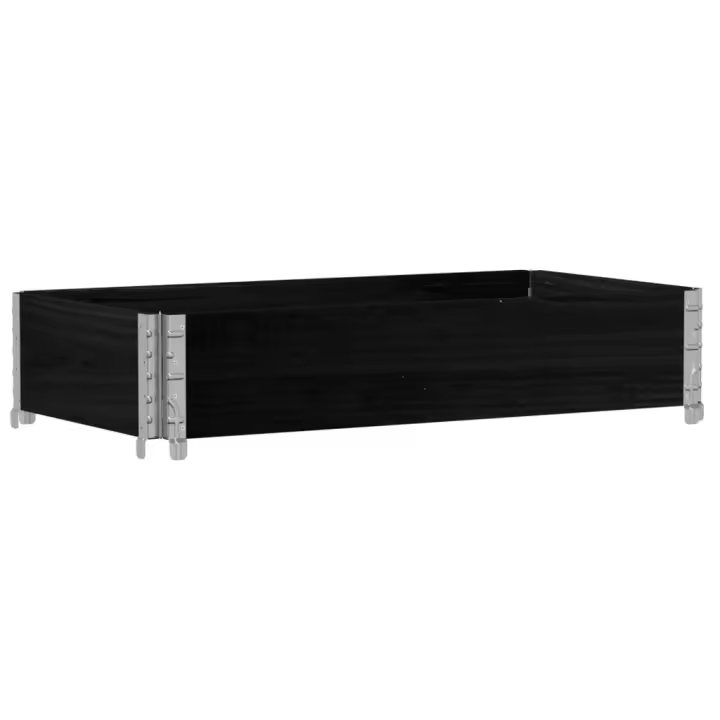 vidaXL Jardinera de madera maciza de pino 100x50 cm Color Marrón,  Negro,  Gris y mas - 1