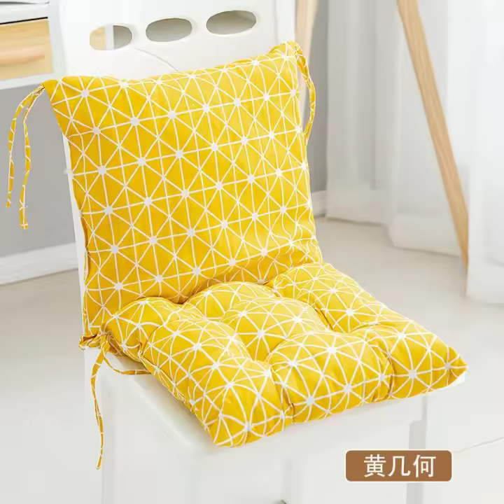 Cojín De Silla Suave De Lino Para Interior Y Exterior Patio Jardín Oficina Sofa Almohadilla De Asiento Con Apoyabrazos Y Cojín De Espalda Moderno Para Adultos Tamaño 40x40CM - 1