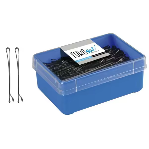 CAJA 200 CLIPS EUROSTIL 60 MM : Color - Negro (marca: Eurostil) - 1