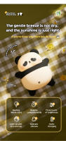 Lámpara De Noche LED Con Sensor De Toque Dibujos Animados Panda Silicona Regalo De Navidad Para Niños Decoración De Habitación Lámpara De Mesa Para La Cama - details 2