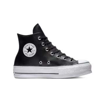 Converse negras piel tachuelas sale