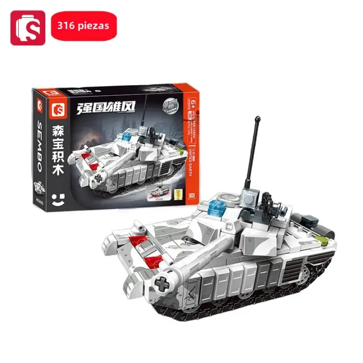 SEMBO 4IN1 Bloques De Construcción Para Niños Modelo De Tanque Militar Vehículo De Batalla Principal Juguete Educativo Para Niños Mayores De 6 Años Regalo Para Niños - 1