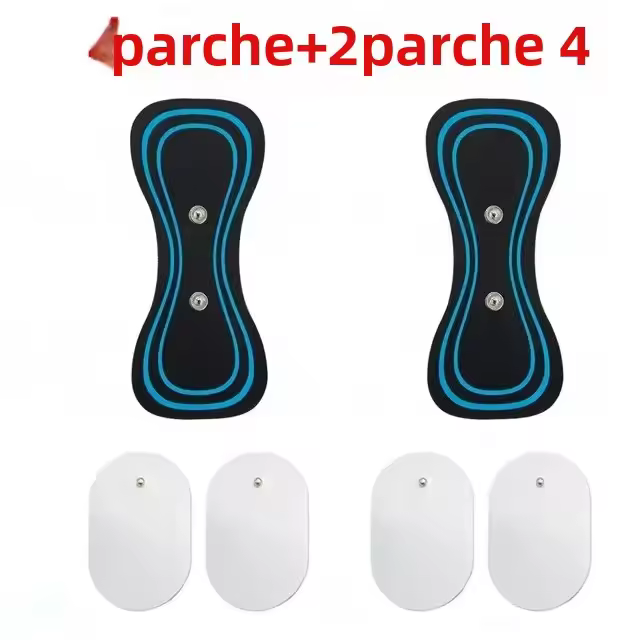 Masajeador De Cuello EMS Estimulador Muscular Parche De Masaje Eléctrico Con Pulso De Baja Frecuencia Herramienta De Alivio Del Dolor Y Relajación - 1