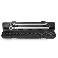Juego De Llaves De Encaje Ajustable 15 En 1 De Acero Vanadio Cromado Kit De Llaves De Torque Para Reparación De Coches Herramientas Manuales - details 12