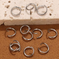 200pcs Anillos Abiertos De Acero Inoxidable Para Suministros De Joyería DIY Conectores De Anillo O Para Partes De Material De Joyería - details 4