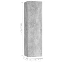 vidaXL Set muebles de salón TV 4 pzas madera ingeniería gris hormigón - details 7