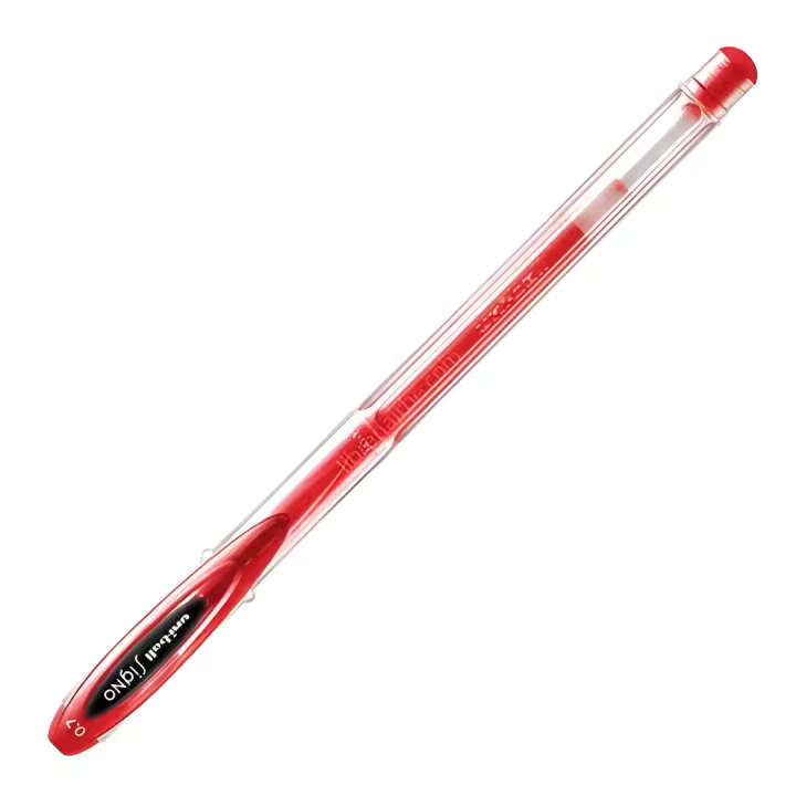 Uni-Ball Uniball Bolígrafo Rollerball Signo UM120 Angelic Rojo 12u Fino 0.7mm Colores Pastel Opacos Libre de Ácido Tinta Gel - 1