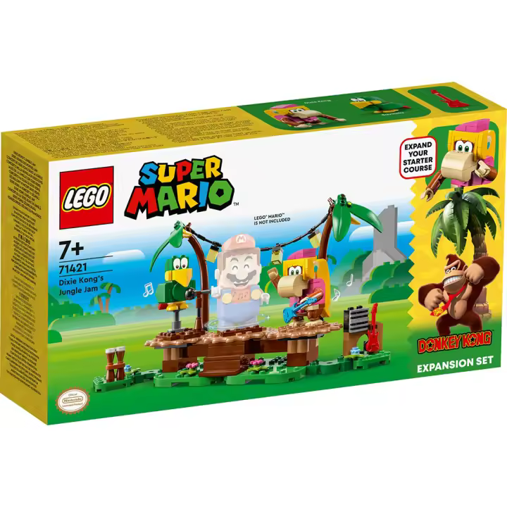 LEGO SUPER MARIO - SET DE EXPANSIÓN: JALEO EN LA JUNGLA CON DIXIE KONG, 71421, TIENDA CON LICENCIA OFICIAL - 1