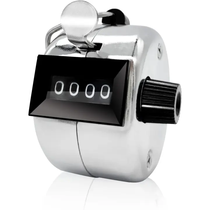 Contador Manual Metálico de 4 Dígitos - Ideal para Estadios, Entrenadores y Otros Eventos - 1