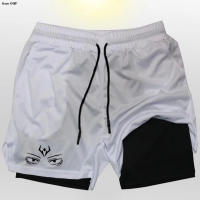 Shorts Deportivos De Verano Para Hombre Anime 2 En 1 Dual Layer Running Training Fitness Jogging Pantalones Deportivos Cómodos - details 5