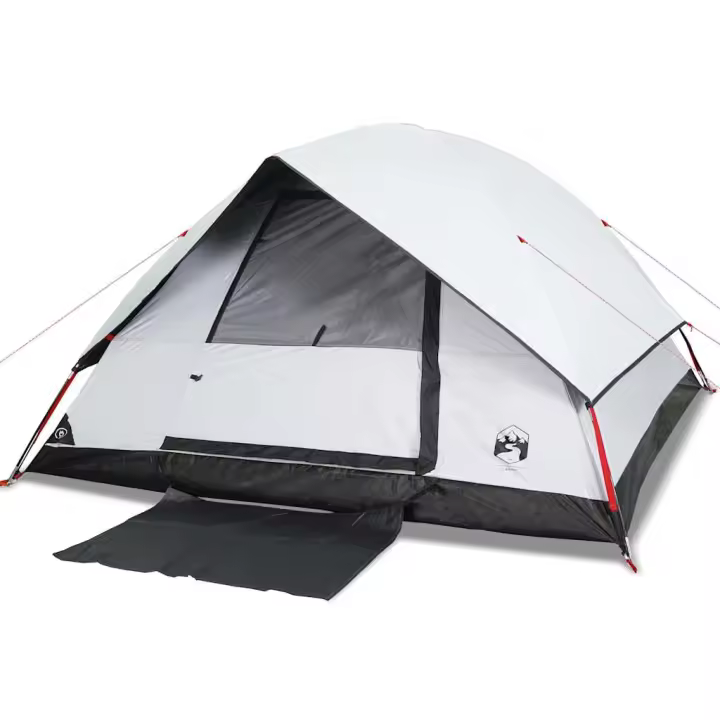 vidaXL Tienda familiar iglú 6 personas tela opaca impermeable blanca - 1