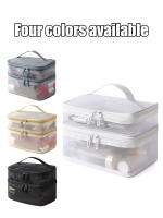 Bolsa De Maquillaje De Red Doble Capa Para Mujeres Bolso De Lavado Portátil Gran Capacidad De Almacenamiento Para Cosméticos - details 0