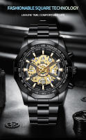 Reloj De Cuarzo Para Hombre 2025 Marca Top Lujo Acero Inoxidable Impermeable Con Agujeros Huecos Azul Grande Relogio Masculino De Moda Y Casual - details 8