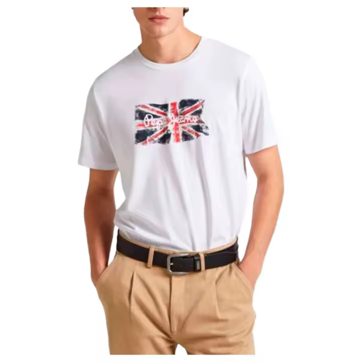 Camiseta de Manga Corta Pepe Jeans Clag para hombre en color blanco - 1