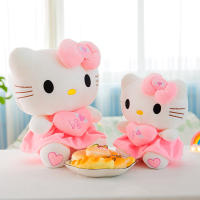 Muñeco De Peluche Hello Kitty Rosa Suave Y Cálido Muñeco De Almohada Para Niños Regalos De Cumpleaños Y Navidad Personaje De Anime Cartoon - details 1