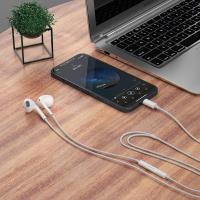 Auriculares compatibles con Lightning para iPhone con controles de volumen y micrófono Blanco - details 0