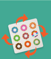 Juego De Encaje De Donuts De Madera Juguete Educativo Montessori Para Niños Juego De Alineación De Colores Y Educación Temprana Para Guarderías - details 5