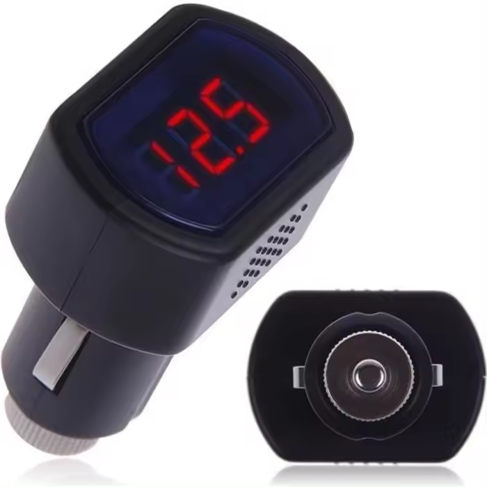 COMPROBADOR DE BATERÍA DE AUTOMÓVIL VOLTÍMETRO DE ENCENDEDOR DE CIGARRILLOS VOLTAJE DE DC12-24V - 1
