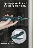 Destornillador Eléctrico Manual De Gran Torque 0.15-7 Nm Herramienta Eléctrica Mini Perforadora Con Mango Recto Y Set De Destornilladores Ratchets - details 10