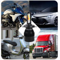 Bombilla LED De Faros Para Coche 60W 4 Colores H4 H7 H8 H9 H11 9005 9006 Bombilla De Nebulosa Intermitente Para Iluminación Delantero Y Nebulosa - details 11