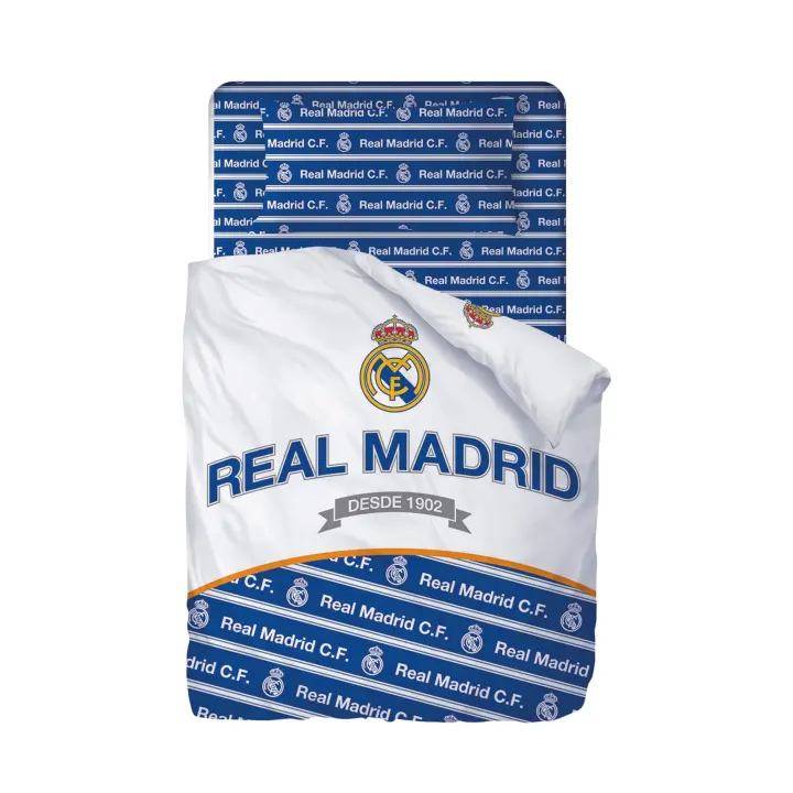 Juego De Sabanas Real Madrid CF de 3 Piezas Oficial (Encimera, Bajera y Funda de Almohada) - 1