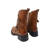 TULIPANO Botín Bajo BIKER Estilo Motero en Tejido Ecopiel - details 8