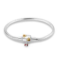 Pulsera De Plata 925 Para Mujer Con Cierre Original Y Cadena De Serpiente Adecuada Para Colgar Charm Brillo Zirconia Pulsera Clásica Para Fiestas - details 69