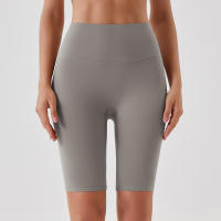 Shorts De Yoga Para Mujer Cintura Alta Transpirables Suaves Y Tensos Leggings De Gimnasio Cortos De Ciclismo Deportivos - details 26