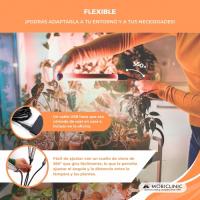 Lámpara de cultivo LED GrowFlex X4 Mobiclinic® 3 Modos 6000K 10 Niveles de brillo 4 Cabezales Espectro completo Temporizador Giro 360º 80W Flexible Plantas de interior USB - details 3