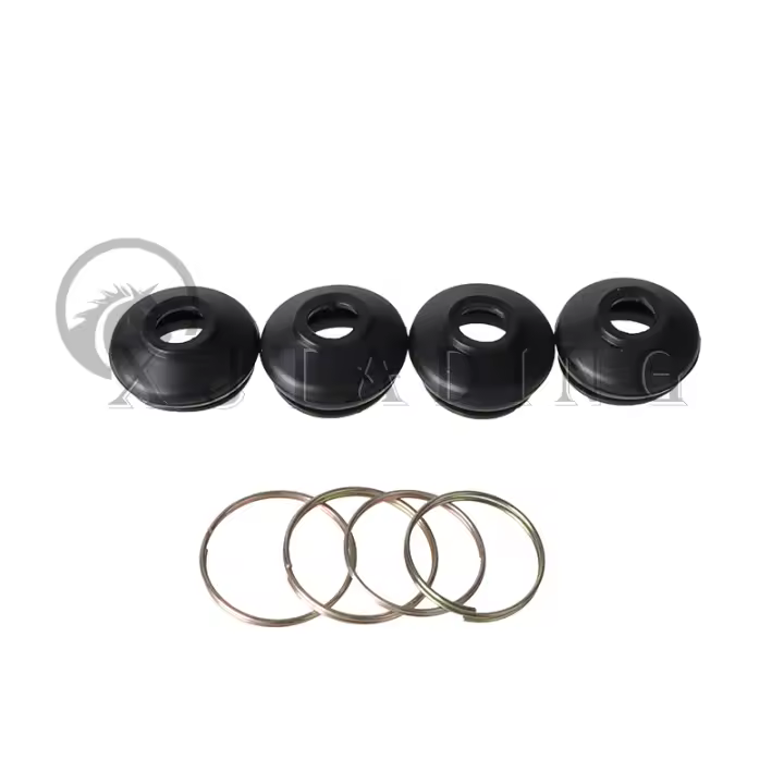 4 Pcs Terminales De Barras deSuspensión Y Dirección Para ATV Go Kart Quad Bike Cubierta De Protección Contra Polvo Universal En Goma - 1