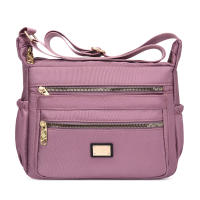 Bolso Cruzado De Mujer En Tela Oxford Simple Bolso De Hombro Multicapa Impermeable Monedero Lady Bolsa De Mano Estilo Fashion - details 15