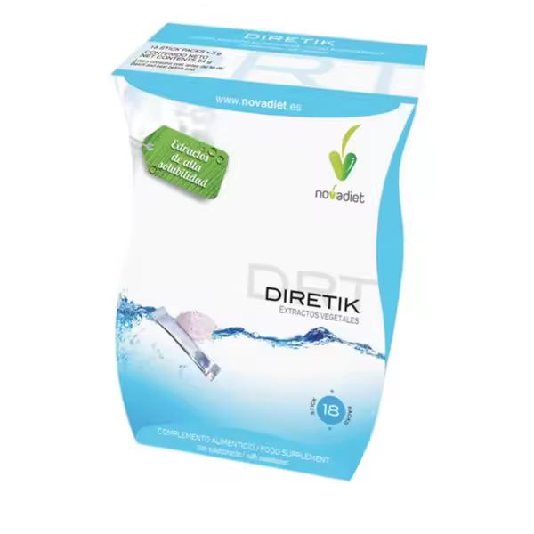 DIRETIK 18 SOBRES. NOVADIET. COMPLEMENTO PARA LA RETENCIÓN DE LIQUIDOS. - 1