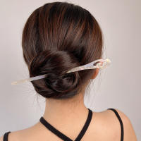 Peinadores De Cabello De Acrílico Para Mujeres Y Niñas Pinzas Para Cabello Estilo Vintage Chino Accesorio De Boda - details 1