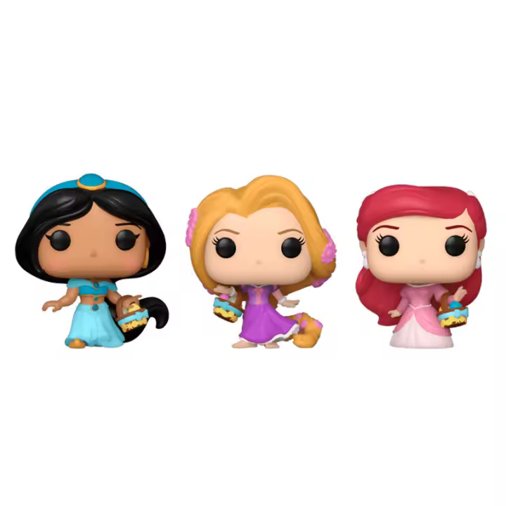 Blister 3 figuras Carrot Pocket POP Disney Princesas Rapunzel Ariel Jasmin PascuaFigura  Coleccionable - Idea de Regalo- Mercancia Oficial - Juguetes para Niños y Adultos - Movies Fans - Muñeco para Coleccionistas y Exposición - 1