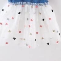 Vestido De Verano Para Niñas 0-3 Años Con Manga Volante Pequeño Y Lazo Estilo Cowgirl Polka Dot Colorido Vestido De Princesa Dulce - details 11