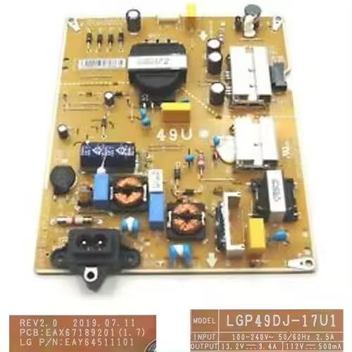 Fuente de Alimentación LG EAX67189201 (1.7) EAY64511101 LGP49DJ-17U1, LG 49UM7100PLB - 1