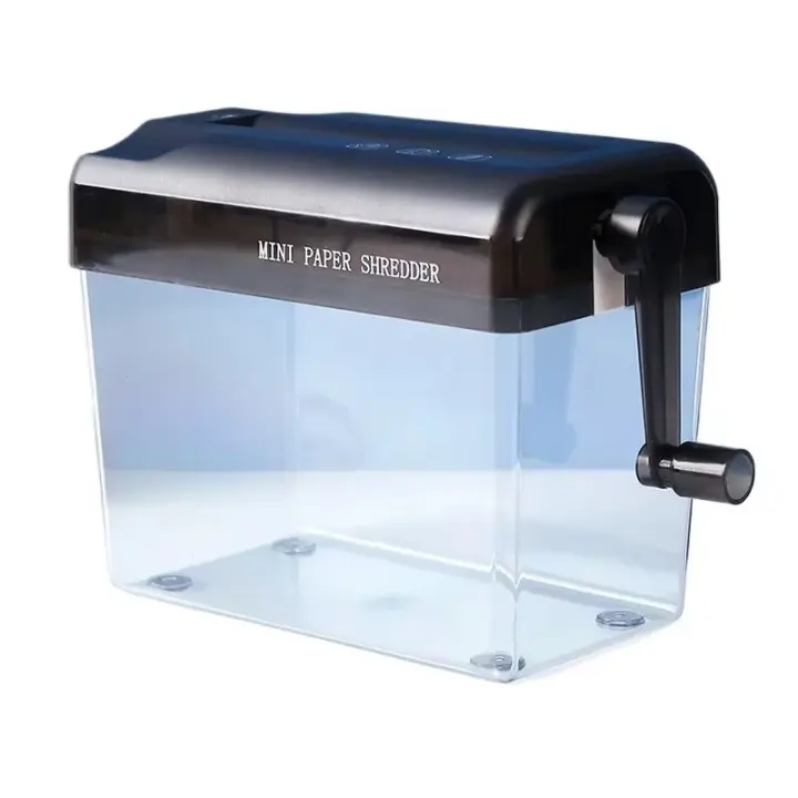  Trituradora De Papel Manual De Mano Mini Herramienta De Corte De Documentos Portátil Máquina De Corte De Tarjetas Y Papel Para Oficina - 1