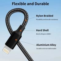 Cable USB Tipo C 3 En 1 Carga Rápida Para iPhone Samsung Huawei Xiaomi Cable Multifuncional Con Micro USB Y Tipo C Corriente Máxima 2.4A Material De Nylon Empaquetado Retail - details 3