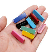 10pcs Conectores De Enlace Para Cuerda Y Cuero Capuchones De Colorido Crimp Para DIY Joyería Terminales De Cordón Hebilla De Abrazadera Herramientas De Metal - details 2