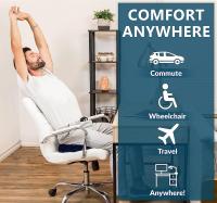 Cojín De Gel Antideslizante Y Memoria Para Oficina Y Coche Alivio De La Presión Coccyx Sillón Sedentario Removible Y Lavable - details 2