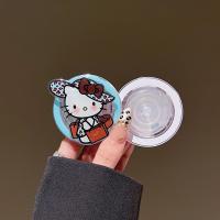 Estuche De Carga Inalámbrica Con Soporte Para Teléfono Sanrio Hello Kitty Para iPhone Estilo Leopardo Magsafe Compatible Accesorio De Moda Para Mujeres - details 2