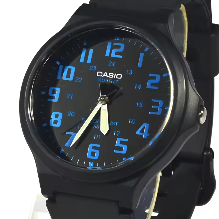 Reloj Casio Unisex MW-240-2BV dial negro water resist - 1