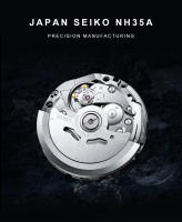 Reloj De Diversión Para Hombre CADISEN 38mm Japonés NH35A Mecánico Vidrio De Zafiro Date Luminoso 200M Impermeable Acero Inoxidable - details 2
