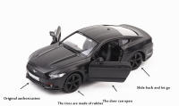 Modelo De Coche De Escala 1:36 Mustang GT De Aleación De Metal Juguete De Coche De Simulación Con Pull Back Puertas Abiertas Adorno Deportivo Regalo Para Niños - details 2